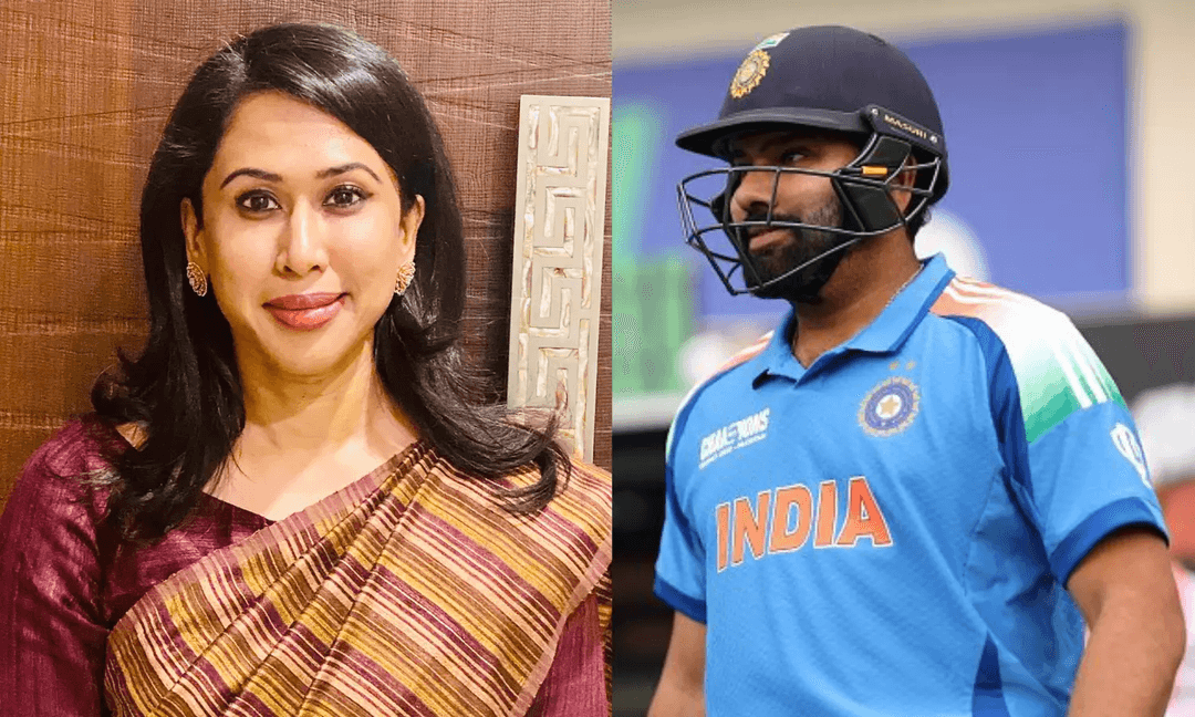 Shama Mohammed and Rohit Sharma