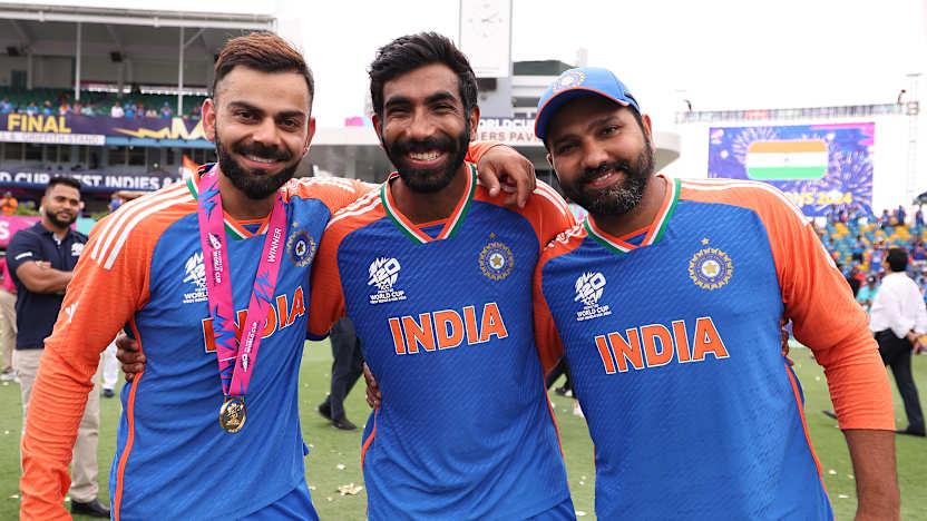 Jasprit Bumrah-Virat Kohli-Rohit Sharma