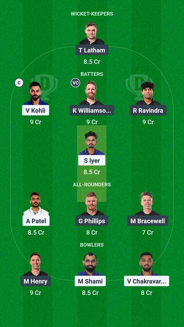 IND vs NZ Dream11